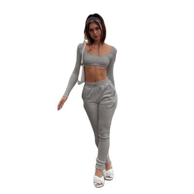 China Women's Soft Breathable Backless Yoga Shirts And Pants Suits Female Girls Fitness Gym Sets Adults Long Sleeve Sportswear for sale