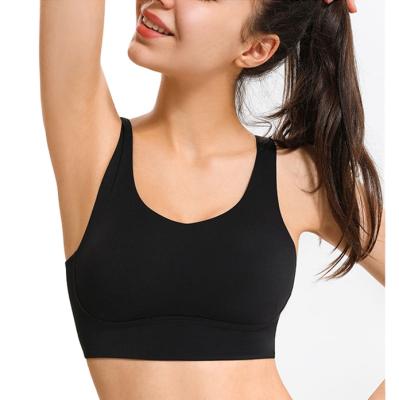 China Good Quality Girls Sports Bra Women Fitness Underwear Breathable Adults Running Vests Yoga Female Shockproof Bra for sale