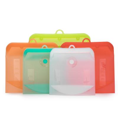 China Viable Fancy Silicone Food Preservation Bag Reusable Sandwich Bag and High Quality Collapsible Silicone Food Storage Bag for sale