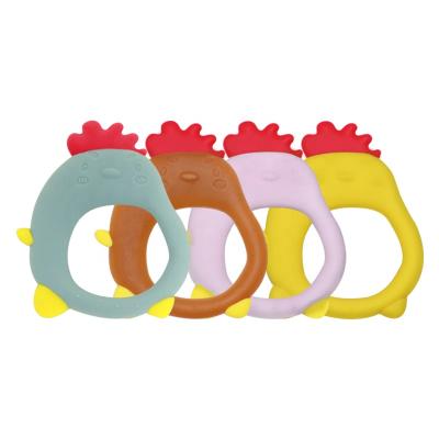 China Soft Toy Hot Selling Mold Silicone Teethers Bulk Silicone Teethers Food Grade Animal Soft Silicone Baby Wrist Teether for sale