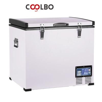 China Hot Sales PP+ABS Single Door Large Capacity 12/24V 95L Car Fridge Freezer for sale