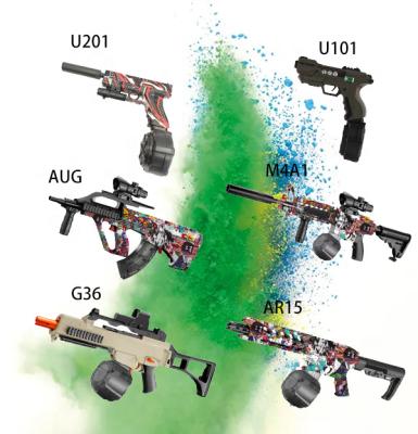 China Funny Outdoor Toy Upper New Electric Gel Ball Blasters Splatter Ball Gun Toy Guns With Water Beads for sale