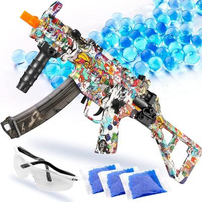 China Funny Outdoor Toy Upper Shooting Game Electric Gel Ball Blaster Splatter Gun For Summer Toy for sale