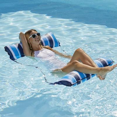 China Funny Outdoor Inflatable Toy Upper Swimming Pool Floats Hammock Water Hammock Lounges for sale