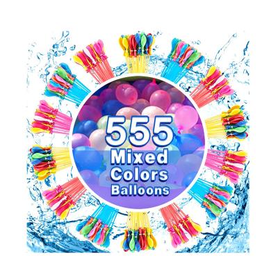 China Funny Outdoor Bulk Water Toys Pool Games Toy Water Balloons Self Sealing Balloons Quick Fill 555 PCS Quick Refill for sale