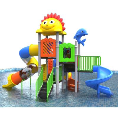 China ABS New Playground Plastic Pipe Design Game Trend Water Slide For Swimming Pool for sale