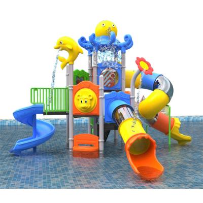 China ABS Children Park Aqua Play Water  Park Children Water Park Playground Play Equipment Fiberglass Water Slide for sale