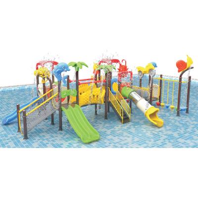 China ABS Kids Play Equipment Swimming Pools Water Play Plastic Amusement Park Waterpark Slides for sale