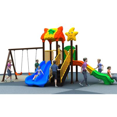 China Wooden Factory Price Backyard Kindergarten Play Set Equipment Slide Swing Set Kids Outdoor Playground for sale