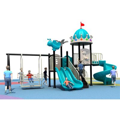 China Wooden Manufacturers Selling Outdoor Amusement Park Children's Playground Equipment with Slide and Swing for sale