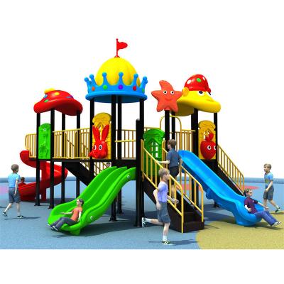 China Wooden Spike Fairy Tale Series Children Colorful Plastic Paradise Outdoor Playground Slide for sale