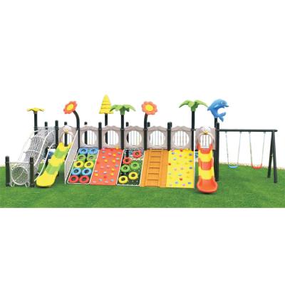 China Wooden High Quality School Plastic Outdoor Playground Equipment Kids Play set Children Climbing Slide Game Park For Sale for sale