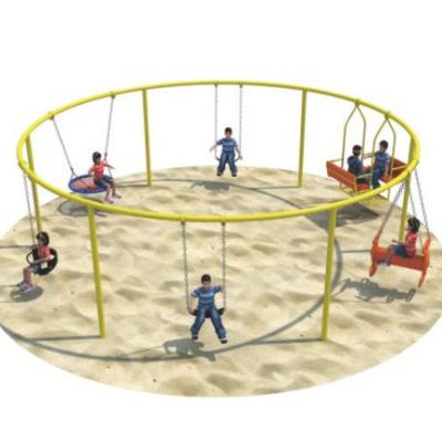 China ALLOY Kindergarten Outdoor Playground Baby Swing Set Kids Playground Equipment Garden Swing for Children for sale