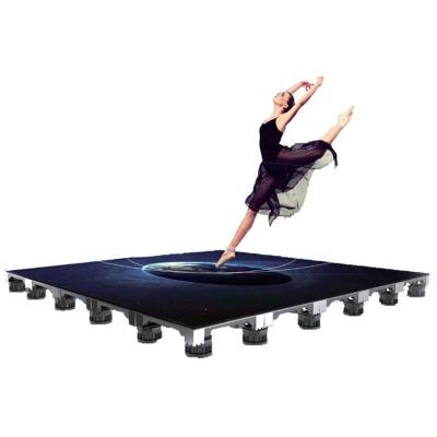 China Indoor P3 Disco Wedding Stage Shows Dance Floor 3D Interactive LED Digital Screen Display Panel Advertising Screen for sale