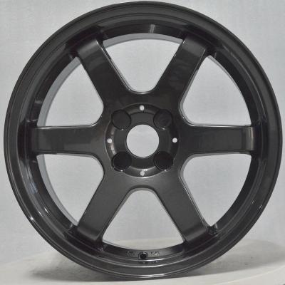 China Aluminum alloy rims used 17 inch 5x100-114.3 4x100-108 via racing car jwl aluminum wheels ET 30 for sale