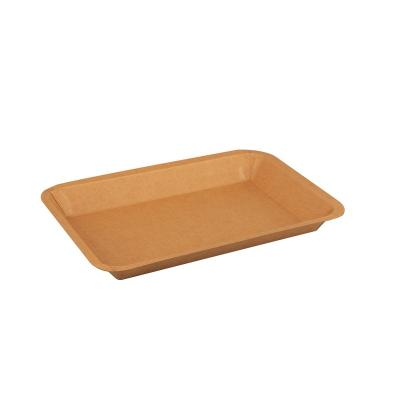 China Best price disposable high quality craft cusrtom made flat shape tray french fries box for sale