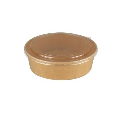 China Elfbar 5000 Puff Fast Food Disposable Brown Paper Rolls Kraft Salad Bowl and Lunch Box Salad Box for sale