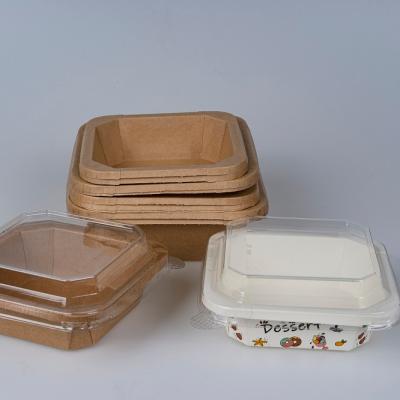 China Waterproof Custom Cheap New Product Square Hot Food Packing Boxes Take Out Rice Packing Paper Octagonal Bowl for sale