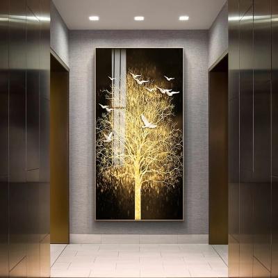 China Frameless Canvas Poster Art Painting Modern Nordic Gold Living Room Abstract Wall Pictures Print Bedroom Dining Room Home Decor for sale