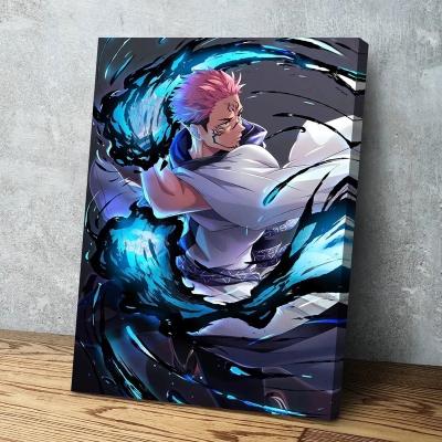 China CLASSIC Boy's Bedroom Wall Jujutsu Kaisen Poster Wall Art Anime Decoration Classic Modular Canvas Painting Home Decor for sale