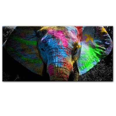 China Graffiti Modern Elephant Canvas Paintings For Home Wall Art Posters And Prints Modern Wall Painting for sale