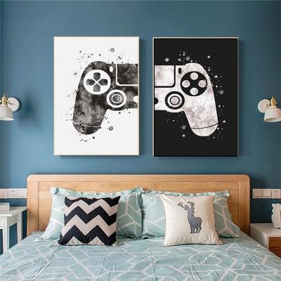 China Abstract Wall Art Pictures of Modern Canvas Paintings Room Game Gamepad Posters and Prints for Boys Kids Room Decor for sale