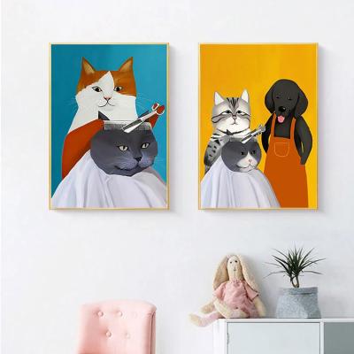 China Cat Cartoon Cuadros Home Decor Posters And Prints Canvas Oil Painting Wall Art Pictures For Living Room Bedroom CLASSIC Nursery Kids for sale