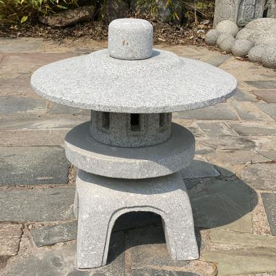 China Modern Stone Garden Decoration Stone Granite Porcelain Style Gray Lanterns for sale