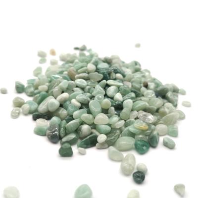 China Eco-Friend Crystal Polished Flower Natural Light Green White Crystals Blue Stones For Vase Decoration for sale