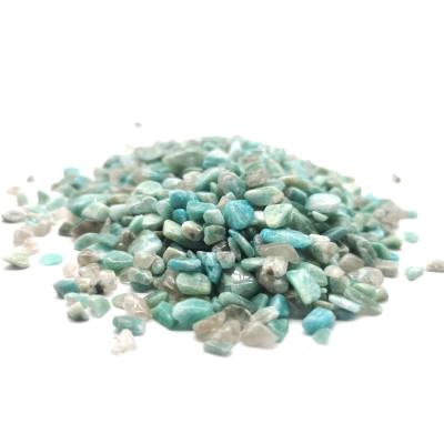 China Eco-Friend Natural Light Green Agate Crystals Crystal Polished Flower Blue Stones For Vase Decoration for sale