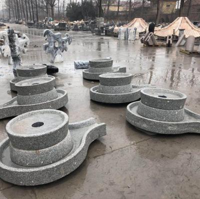 China Cheap Antique Granite Millstone Garden Stone Fountain for sale