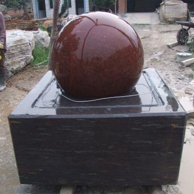 China Modern Outdoor Decorative Garden Water Round Ball Water Fountain Ornament Rotating Fengshui Ball Marble Fountains for sale