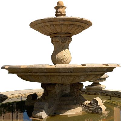 China Large Classical Antique Stone Water Carved Decoration Chinese Garden Indoor Fountain Fountains Water Sculpture Carving With Natural Stone for sale