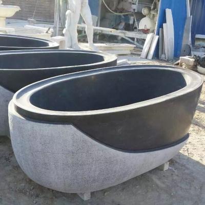 China New Embedded Sale Hand-carved Interior Decorations Stone Bathroom Tubs for sale