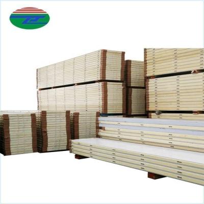 China Contemporary high quality fireproof waterproof PU sandwich panel for polyurethane cold room sandwich panel for sale