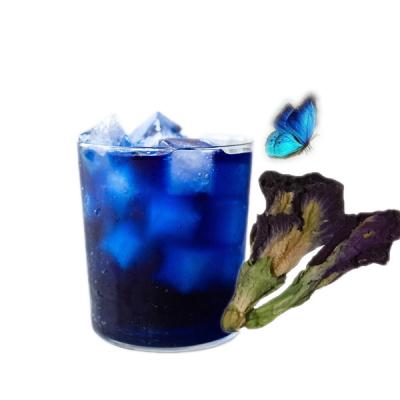 China Loose Tea Improve Immunity And Skin Elasticity Drink Organic Blue Butterfly Pea Flower Tea for sale