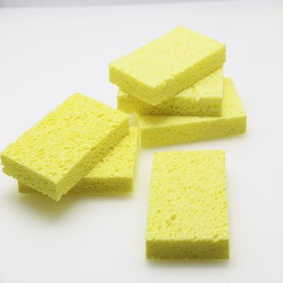 China Sustainable Cleaning Scrub Colorful Non-scratch Kitchen Cellulose Dishwashing Sponge Biodegradable Natural Sponge for sale