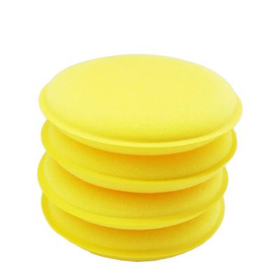 China Car Waxing High Density Car Waxing Foam Polish Sponge Applicator Detailing Protection for sale