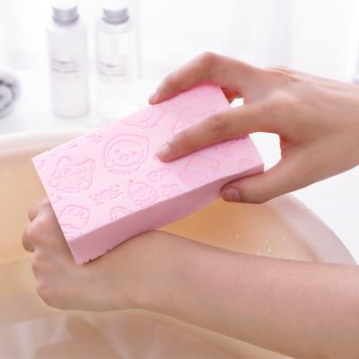 China All Natural Baby Bath Sponge Body Dead Skin Remover Exfoliating Shower Cleaning Brush for Kids and Adults for sale