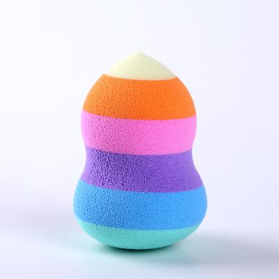 China Latex Makeup Blender Sponge Rainbow Makeup Cleaning Layered Soft Sponge for sale