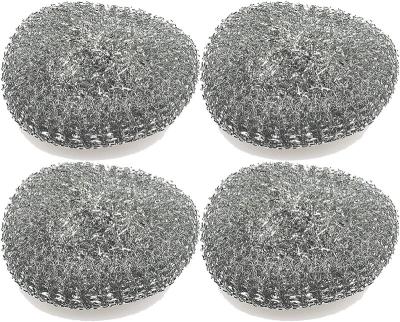 China Wire Stocked Kitchen Stainless Steel Mesh Cleaning Ball For Pans Metal Scrubbers For Dish Cleaning for sale