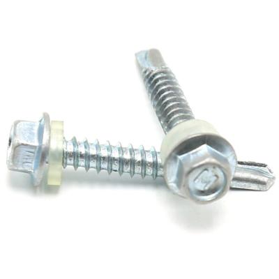 China Stainless Steel Wholesale BT Hex Drilling 2.5 Inch Covering Rubber Gasket Hex Head Screw for sale