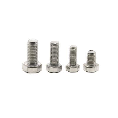 China DIN933 A2-70 Stainless Steel Hex Head Bolts for sale