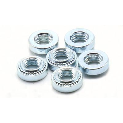 China Cheap Round Heavy Industry Blue White Zinc Rivet Self Catching Nut for sale