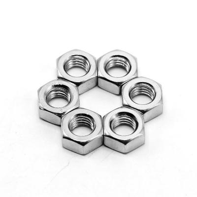 China Carbon Steel Stainless Steel Hex Hex Press Block Thin Nuts for sale