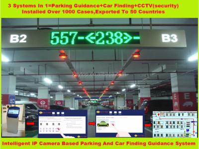 China Parking your car+CCTV guidance sysem+find IP camera based parking and car finding guidance system for sale