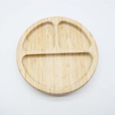 China 100% Eco-friendly Factory Supply Organic Wooden Bamboo Baby Dishes Set Wholesale for sale