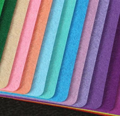 China Water Soluble 100% Polyester Needle Punch Non Woven Fabric , Color Felt for sale