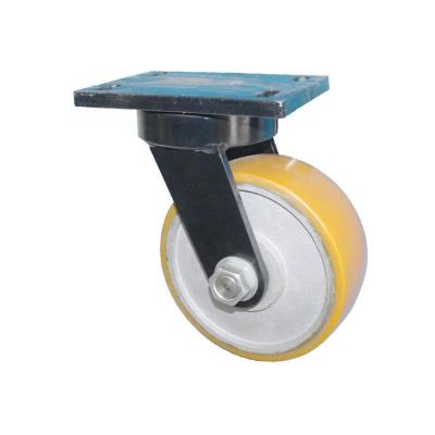 China swivel & 1.5 Ton SS Rigid Heavy Duty PU Caster Wheels 6 8 10 12 Inch Options for sale