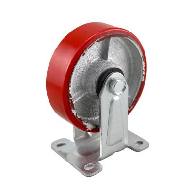 China 5 Inch Rigid Polyurethane PU Caster Wheel SS Durable for sale